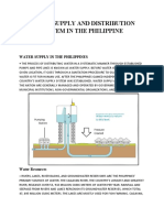 Water Supply and Distribution System in the Philippine
