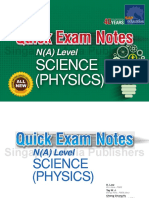 Quick Exam Notes NA Science Physics