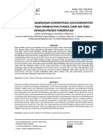 Pengaruh Penambahan Konsentrasi Saccharomyces Dengan Proses Fermentasi