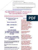 The DECODED Illuminati's Protocols of The Learned Elders of Zion