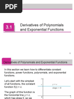 Derivatives of Polynomials and Exponential Functions