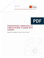 Criptomonedas, Stablecoins y La Cripto-Economía - El Estado de La Cuestión Miguel Otero Iglesias y Paula Oliver Llorente