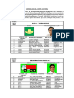 COMUNICADO DEL COMITÉ ELECTORAL Publicación de Listas Aptas