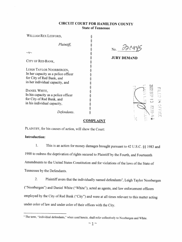Complaint Filed PDF
