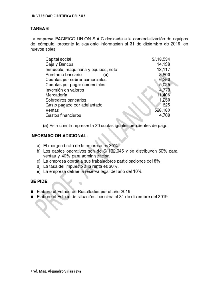 Tarea 06 | PDF | Finanzas y dinero | Derecho