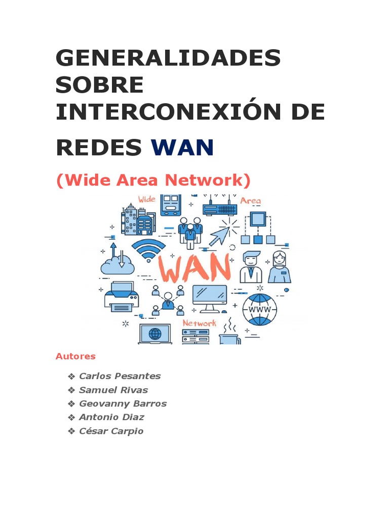 Generalidades de Redes WAN | PDF | Red de área amplia | Red de computadoras