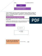 Apuntes de Matemática Financiera sobre Descuento Simple y Bancario