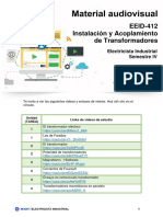 Instalación y acoplamiento de transformadores