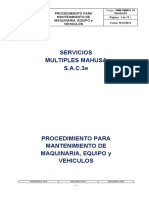 Procedimiento Mantenimiento de Vehiculos