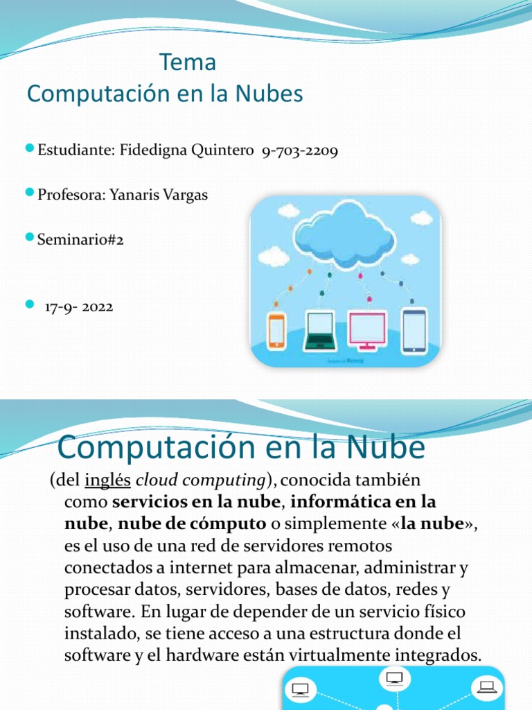 Ventajas de la Computación en la Nube | PDF | Computación en la nube ...