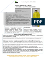 Fichatecnica Overol PVC Calibre 16