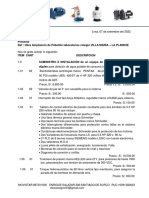 Cotización de Equipos Presion Constante y Aguas Residuales - VILLA MARIA - 7 Setiembre Del 2022