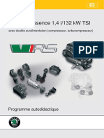 SSP 83 Moteur à essence 1,4 l132 kW TSI avec double suralimentation compresseur, turbocompresseur