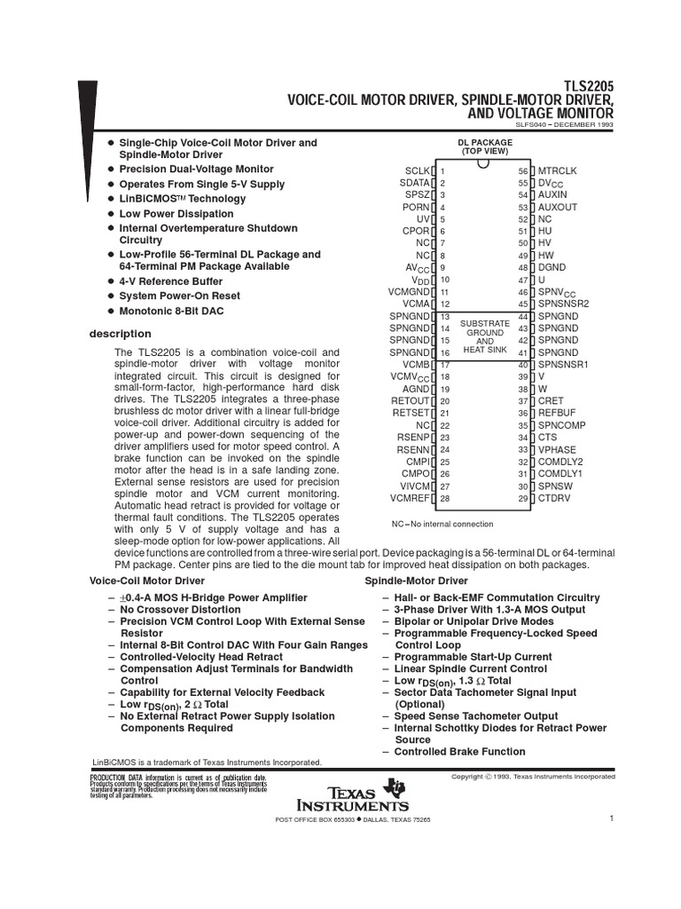 TLS2205 PDF Power Supply Computer Engineering