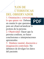 Características clave del observador