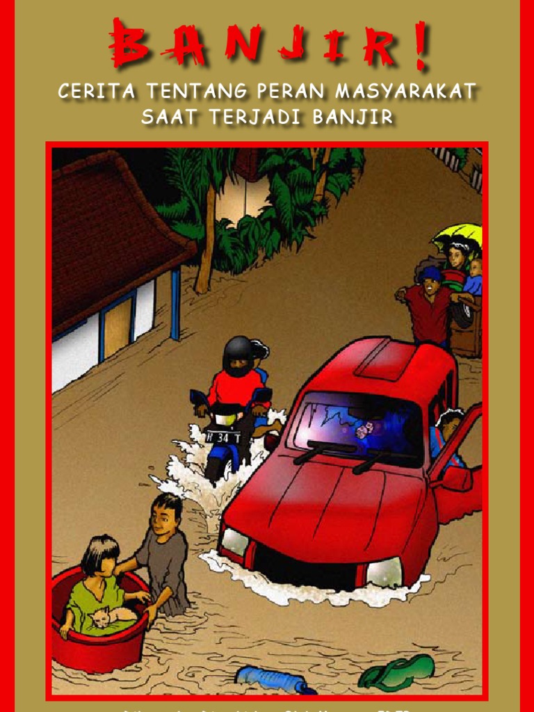 Gambar Komik Bencana Banjir Gambar Kebakaran Hutan Versi Kartun Di