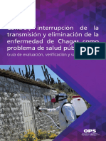 Control, Interrupcion de La Transmision y Eliminacion de La Enfermedad de Chagas Como Problema de Salud Publica