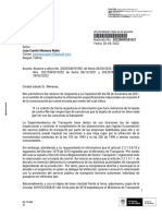 Juan Camilo Meneses Rubio: Al Contestar Citar en El Asunto Radicado No.: 20228000281621