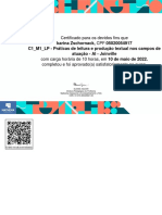 C1 M1 LP Práticas de Leitura e Produção Textual Nos Campos de Atuação AI Joinville-Certificado 10633
