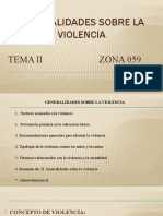 Generalidades Sobre La Violencia Tema II