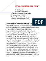 Ritmos negros del Perú: décimas y tradición afroperuana