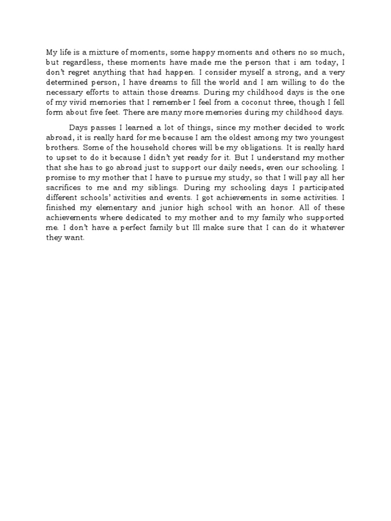 My Journey: Overcoming Challenges and Dreams | PDF