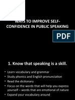 Ways To Improve Speaking Confidently