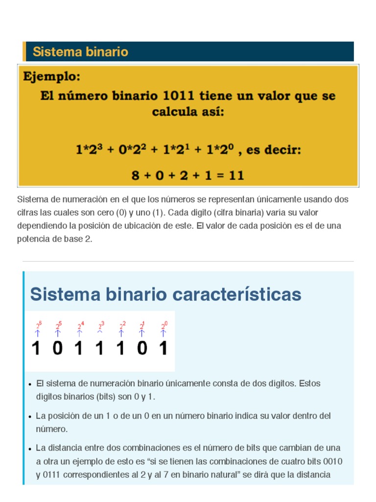 Sistema Binario PDF