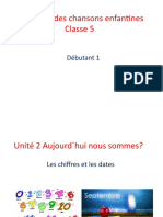 Unité 2 Aujourd Hui Nous Sommes Classe 5