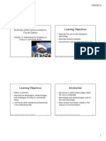 Learning Objectives: Chapter 15: Addressing The Challenge of Living in A Connected World 2