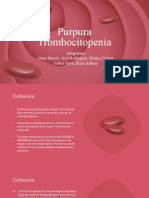 PURPURA TROMBOCITOPENIA