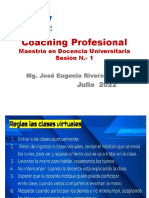 Presentación Coaching Profesional Sesión N.- 1  - Docencia Universitaria 2022