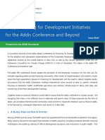 Six Key Financing For Development Initiatives For Addis