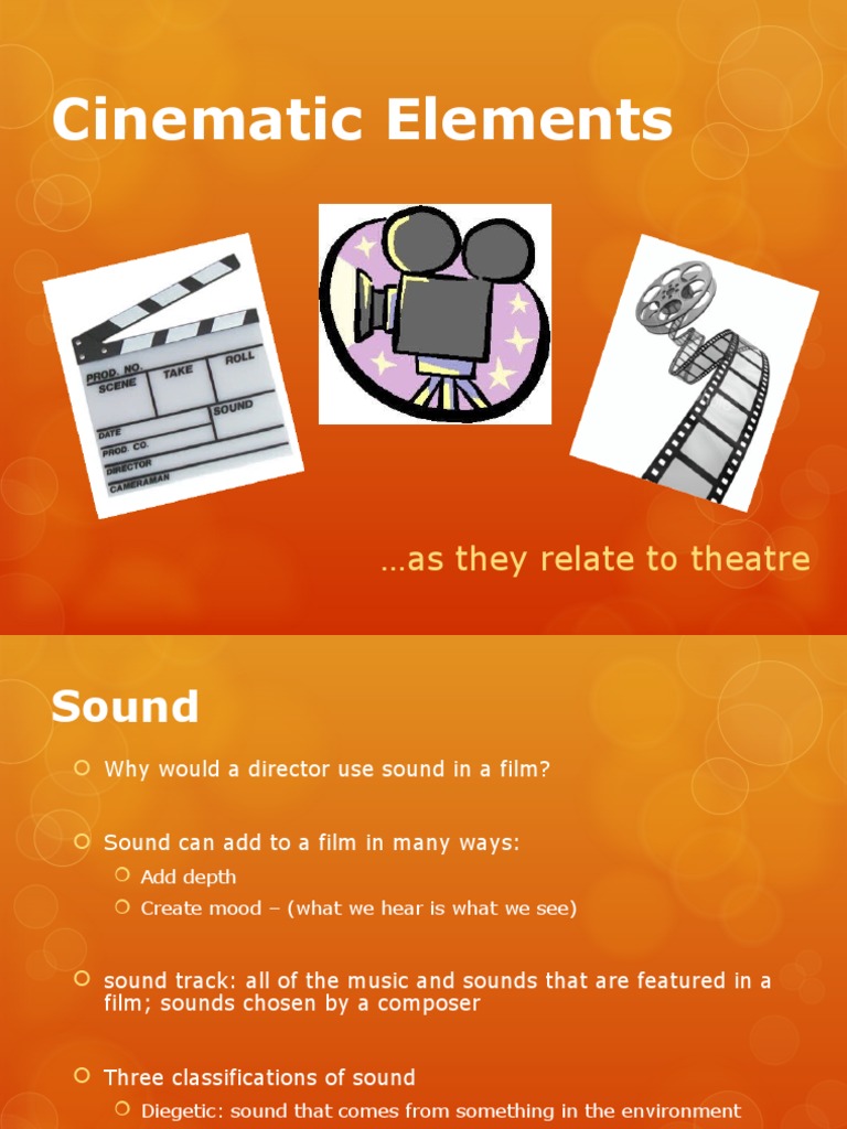 Cinematic Elements PPT 2 PDF Camera