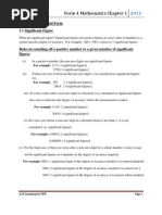 Form 4 Mathematics Chapter 1 