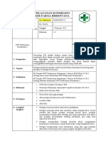 Sop Pelayanan Konseling Keluarga Berencana