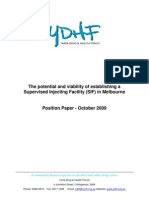 Safe Injecting Facility Position Paper YDHF