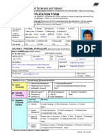 Application For Probationary Member - Selvarajah Jeyaraj