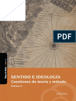 Luis Claros - Sentido e Ideología. Cuestiones de teoría y método