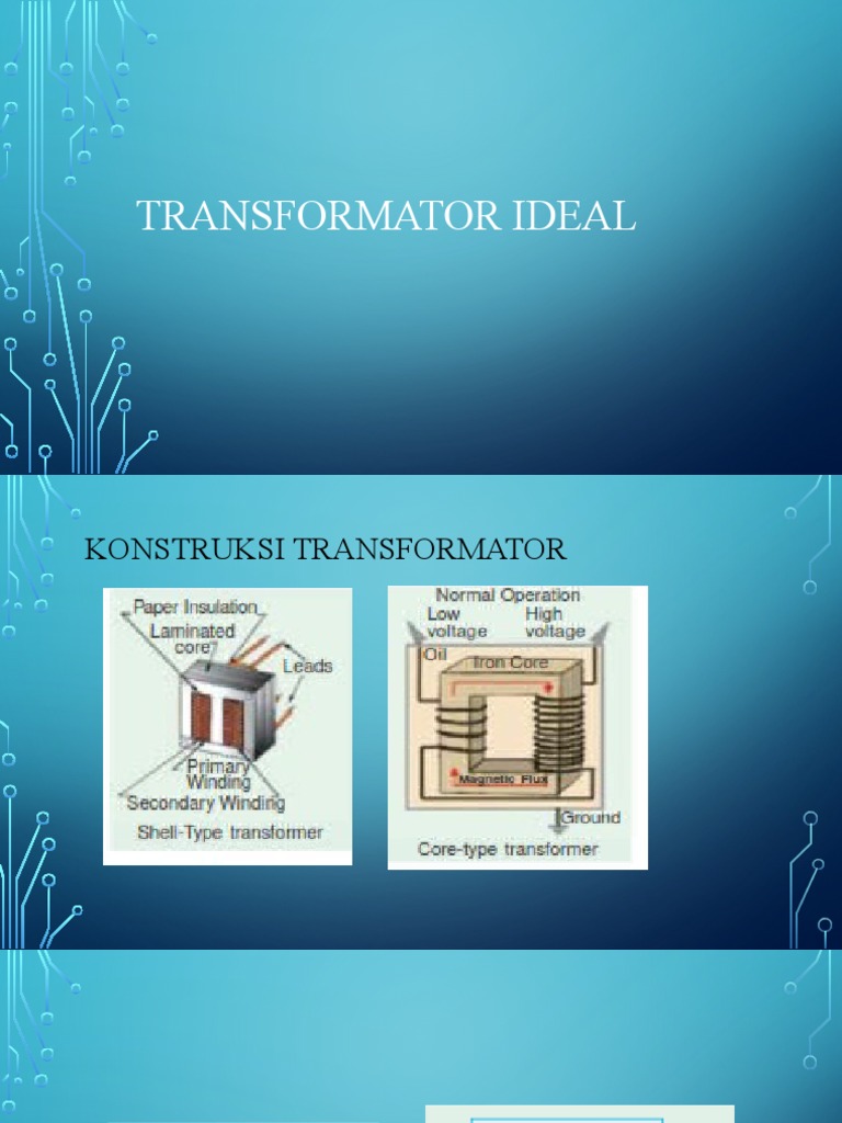 Konstruksi dan Rumus Transformator Ideal | PDF