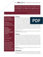 Tiene El Imputado El Derecho A Mentir El Derecho A La Verdad y El Deber de Declararla