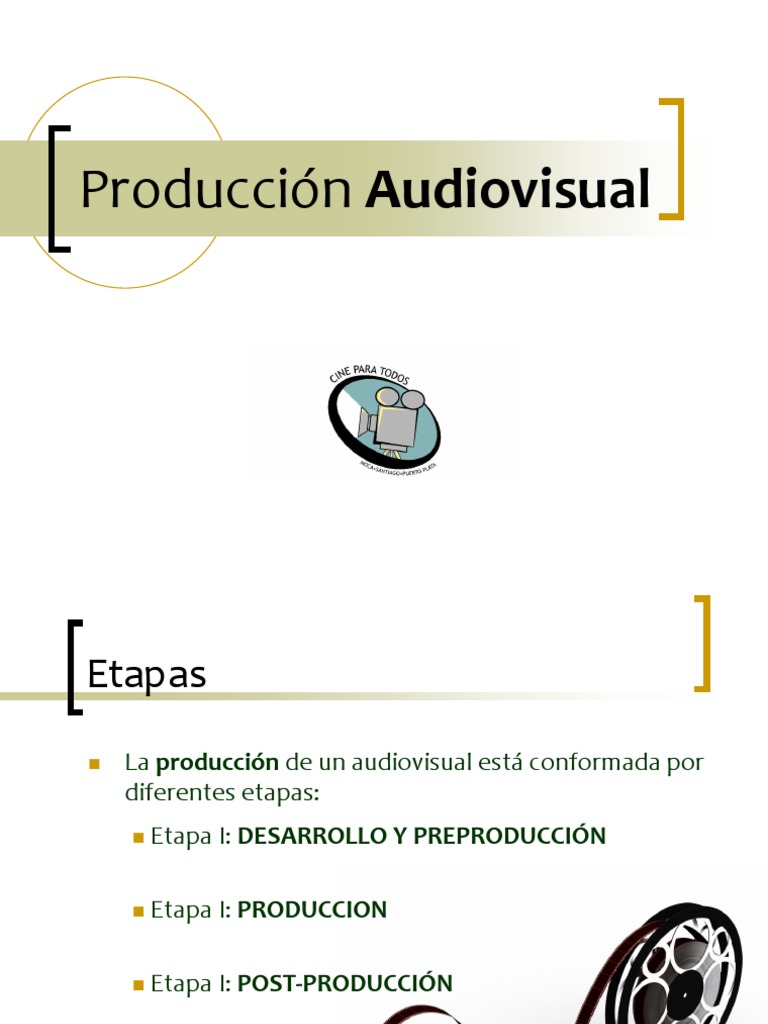 Etapas de la Producción Audiovisual | PDF | Guión | Director de cine