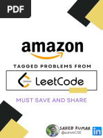 Amazon Tagged Leetcode Problem