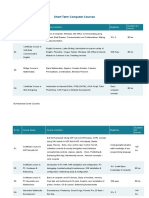 Short Term Courses Details