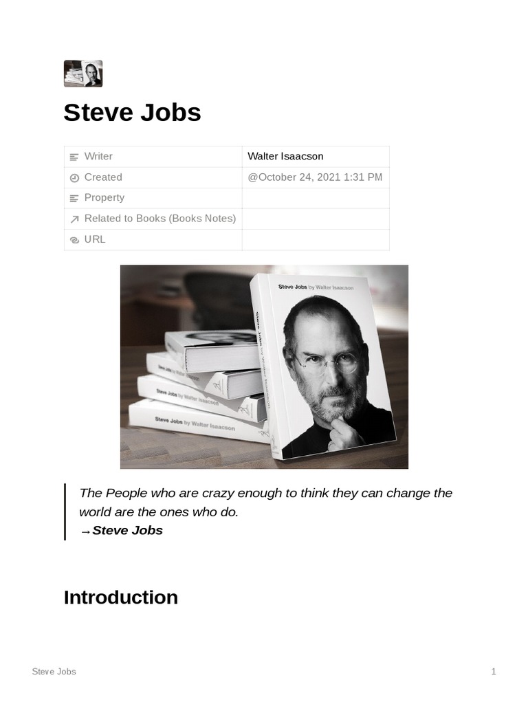Steve Jobs | PDF | Steve Jobs | Apple Inc.