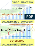 Logarithm To Exponential