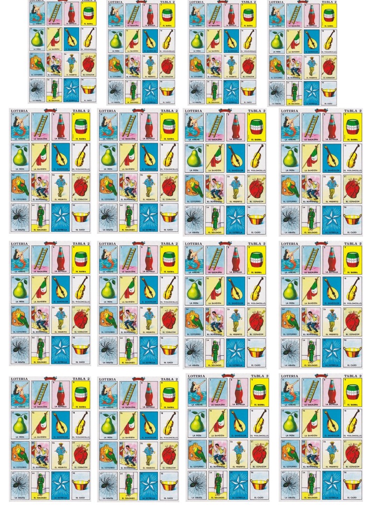 Lotería Stickers | PDF