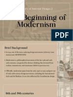 The Beginning of Modernism TOLOSALYSSAMAE