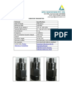 Vibration Tester (4-20 Ma) 125.01 Vibrasense Transmitter