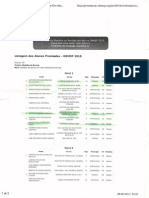 OBMEP - Relação dos  Premiados no Ceará em 2010